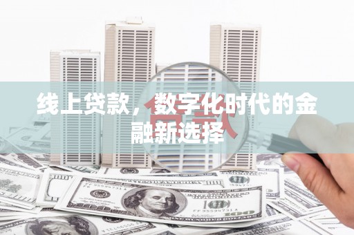 洛南线上贷款，数字化时代的金融新选择
