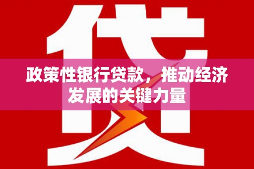 洛南政策性银行贷款，推动经济发展的关键力量