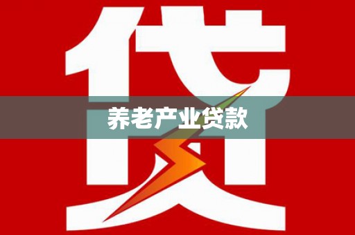 洛南养老产业贷款